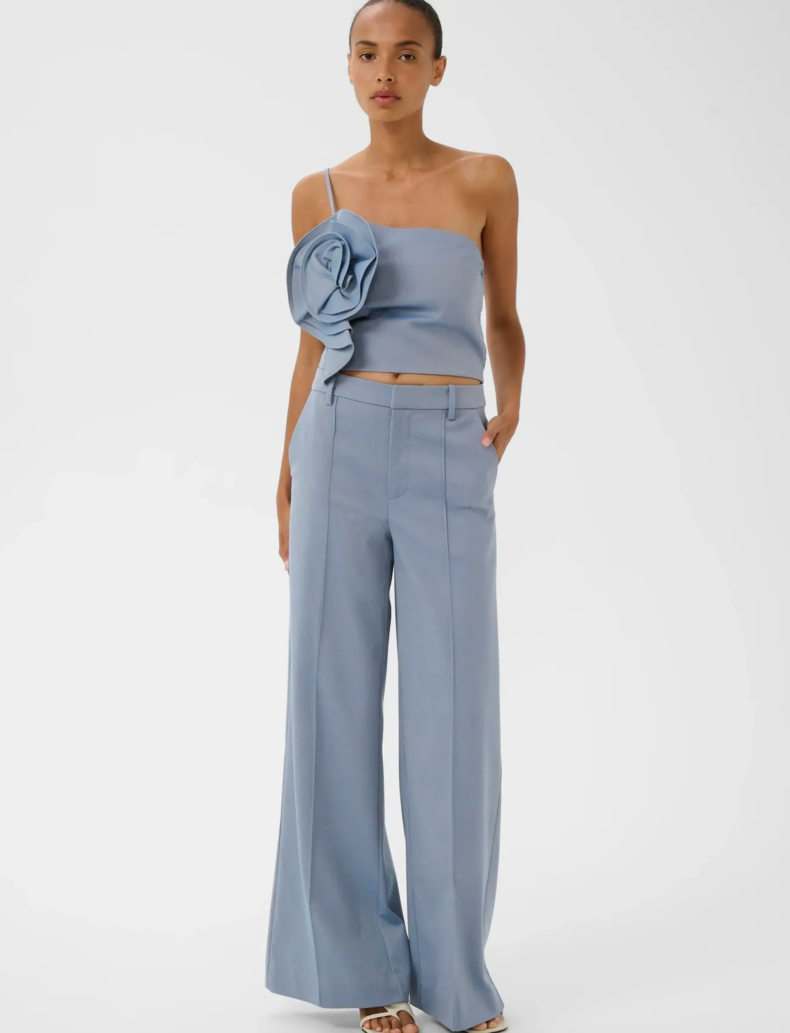 Gestuz - GZwendi top - dusty blue - 3