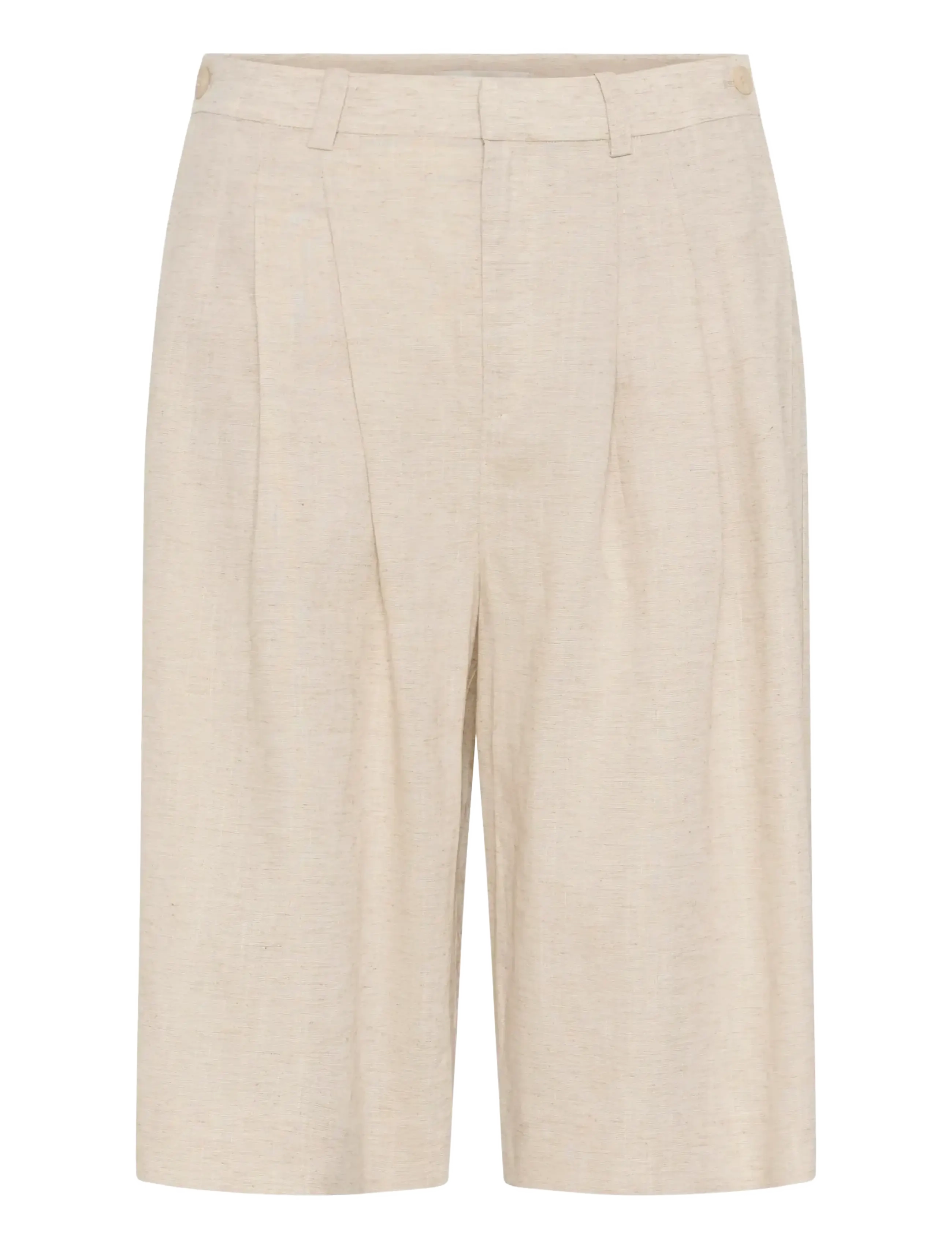 Gestuz GZriava MW shorts - Näytä kaikki - LIGHT SAND MELANGE / beige