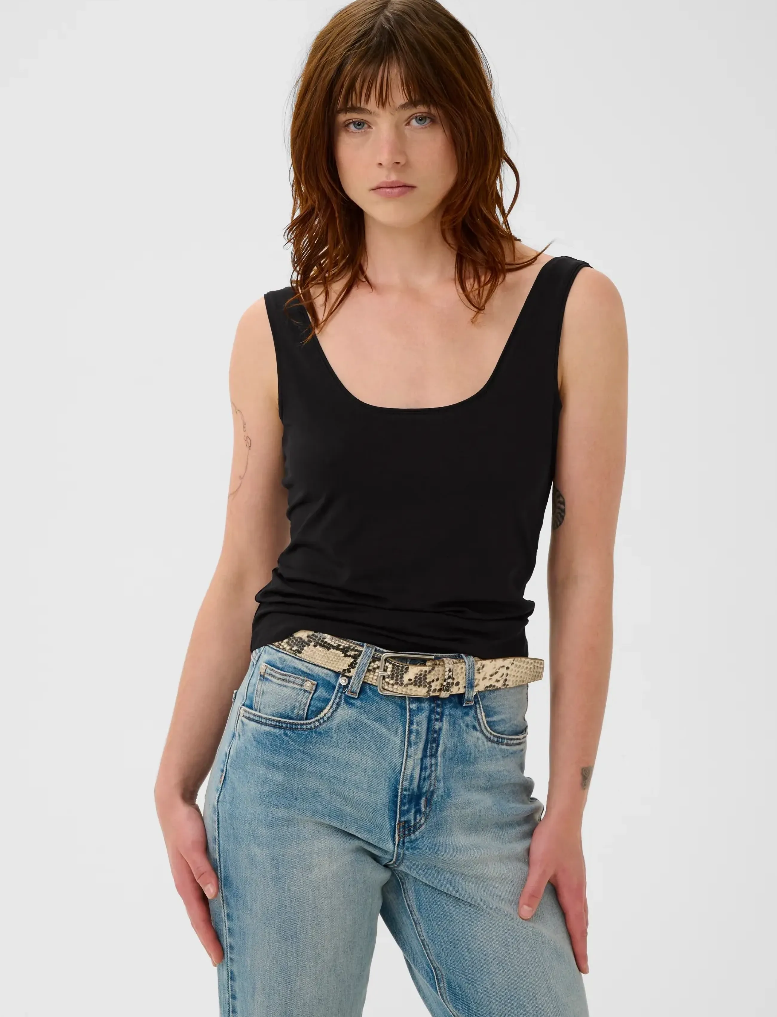 Gestuz GZmida tank top - T-Shirts & Tops - BLACK / black
