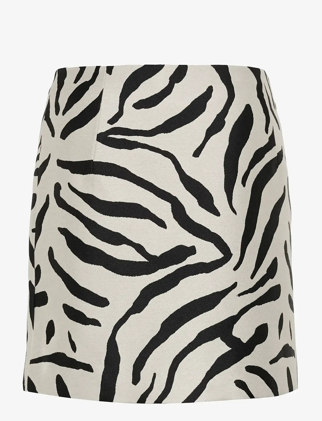 Gestuz - GZzebe wrap MW skirt - wickelröcke - graphic black white animal - 2