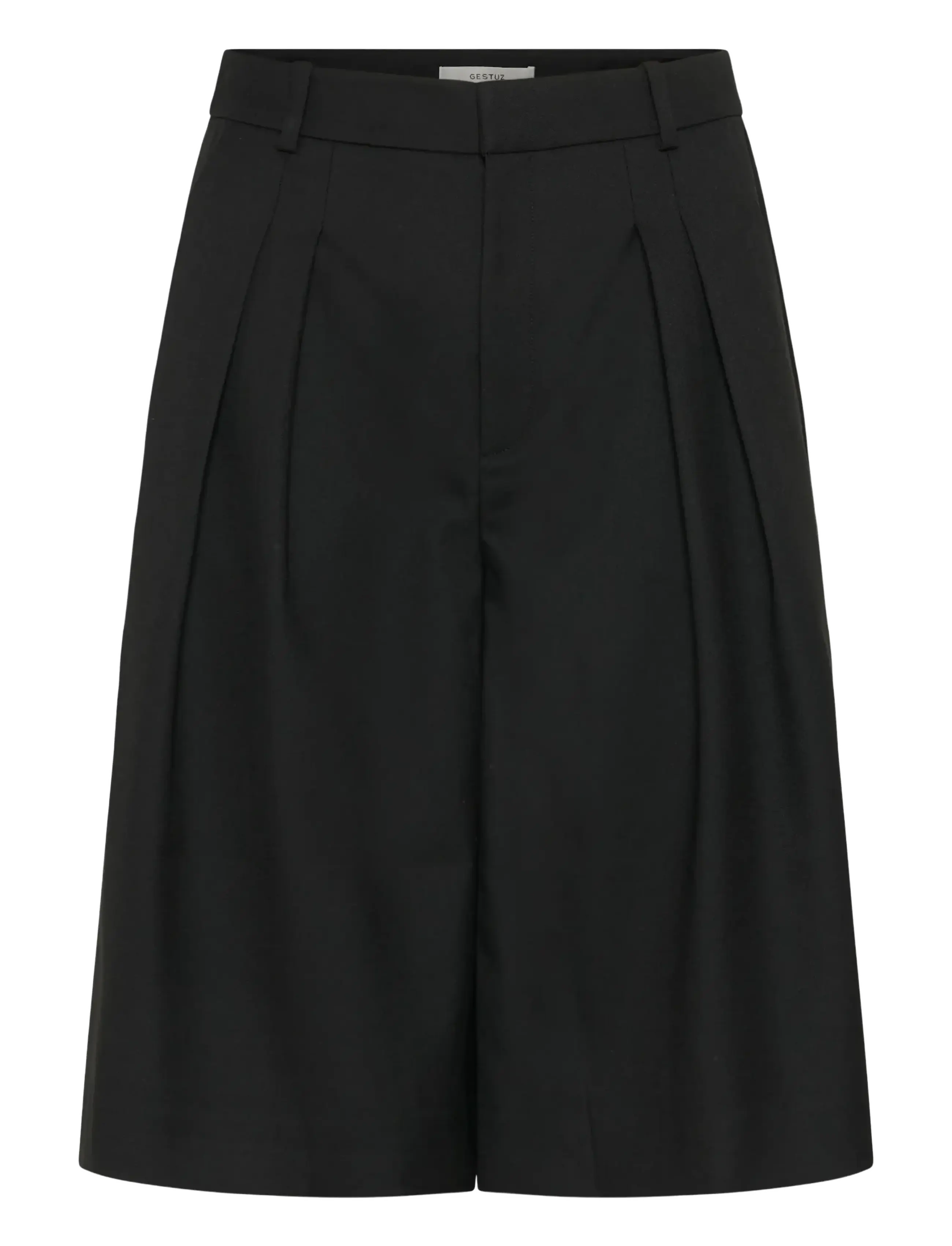 Gestuz GZpaula HW wide shorts - Shorts - BLACK / black