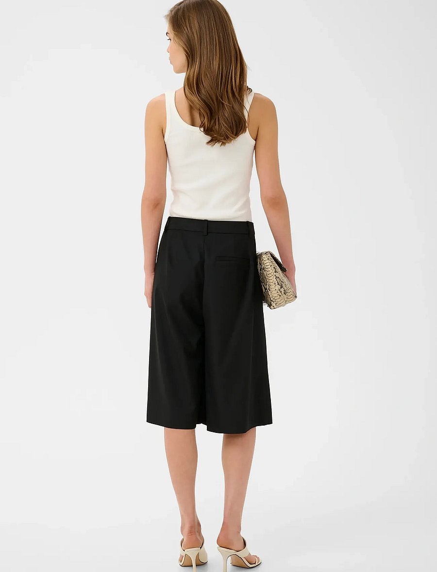 Gestuz - GZpaula HW wide shorts - freizeitshorts - black - 4