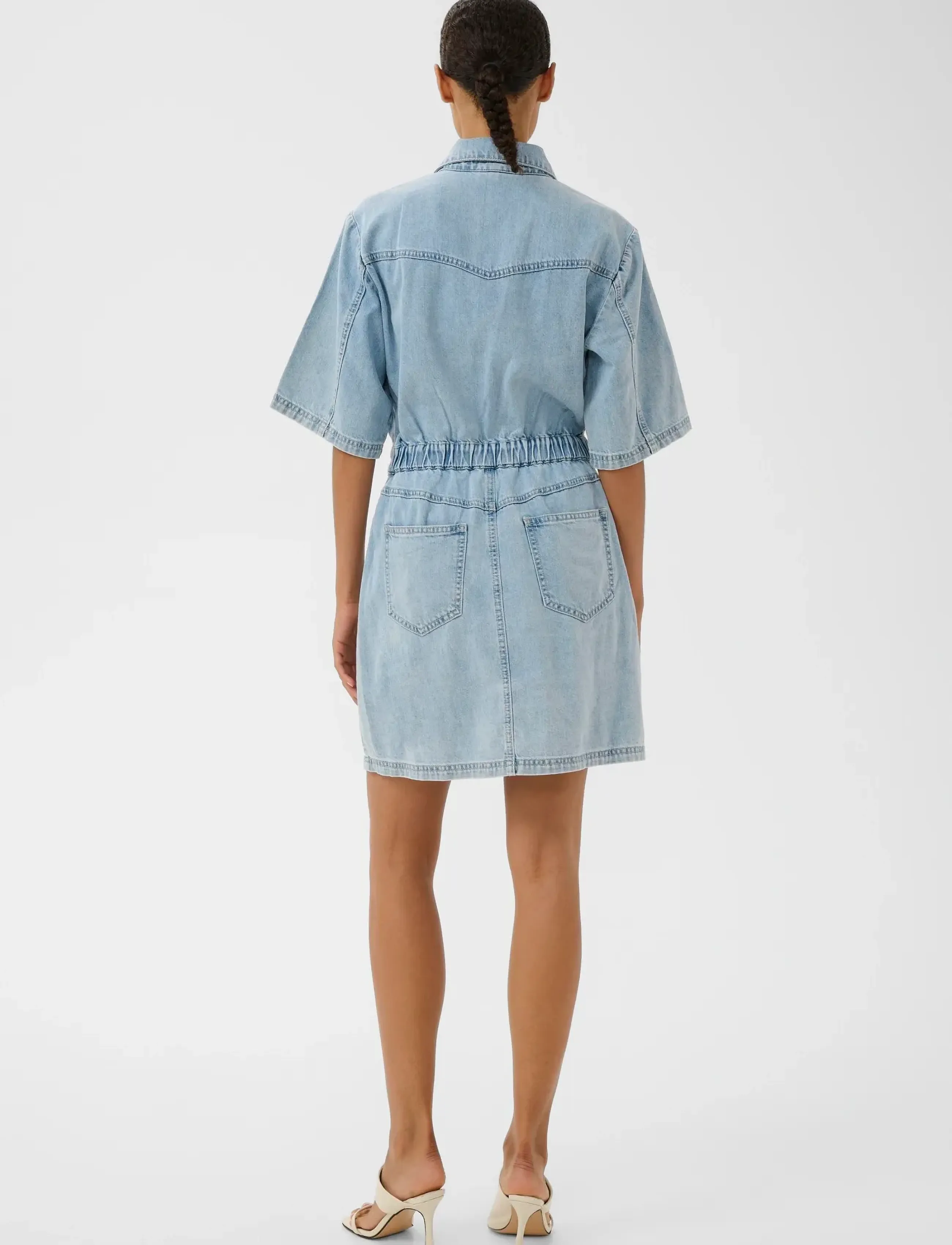 Gestuz - GZmonie dress - hemdkleider - light blue denim - 4