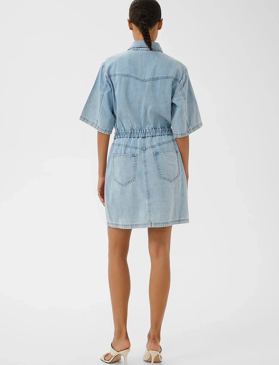 gestuz denim dress Gestuz Samia Dress Denim Indigo Blue