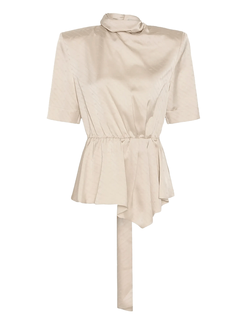 Gestuz - BXGteresa SS blouse - kurzämlige blusen - whitecap gray - 1
