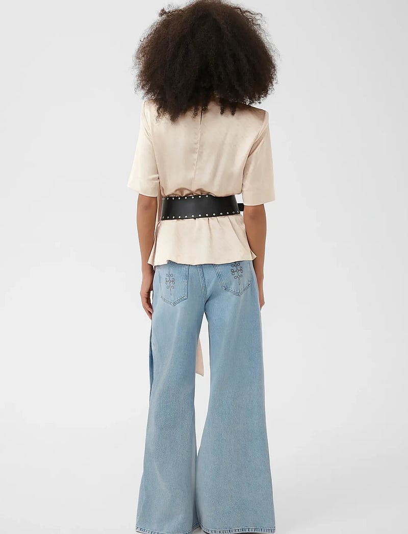 Gestuz - BXGteresa SS blouse - kurzämlige blusen - whitecap gray - 4