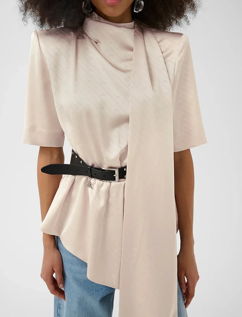 Gestuz - BXGteresa SS blouse - kurzämlige blusen - whitecap gray - 5