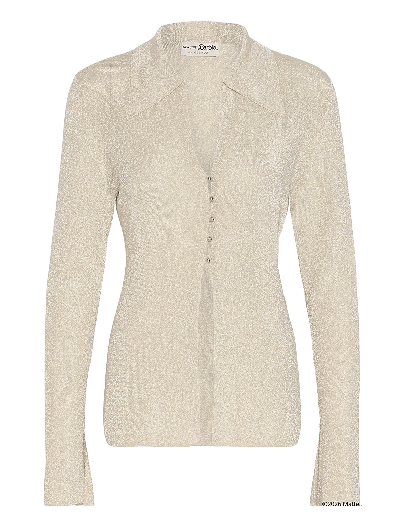 Gestuz - BXGgruth shirt - langermede skjorter - champagne silver - 1