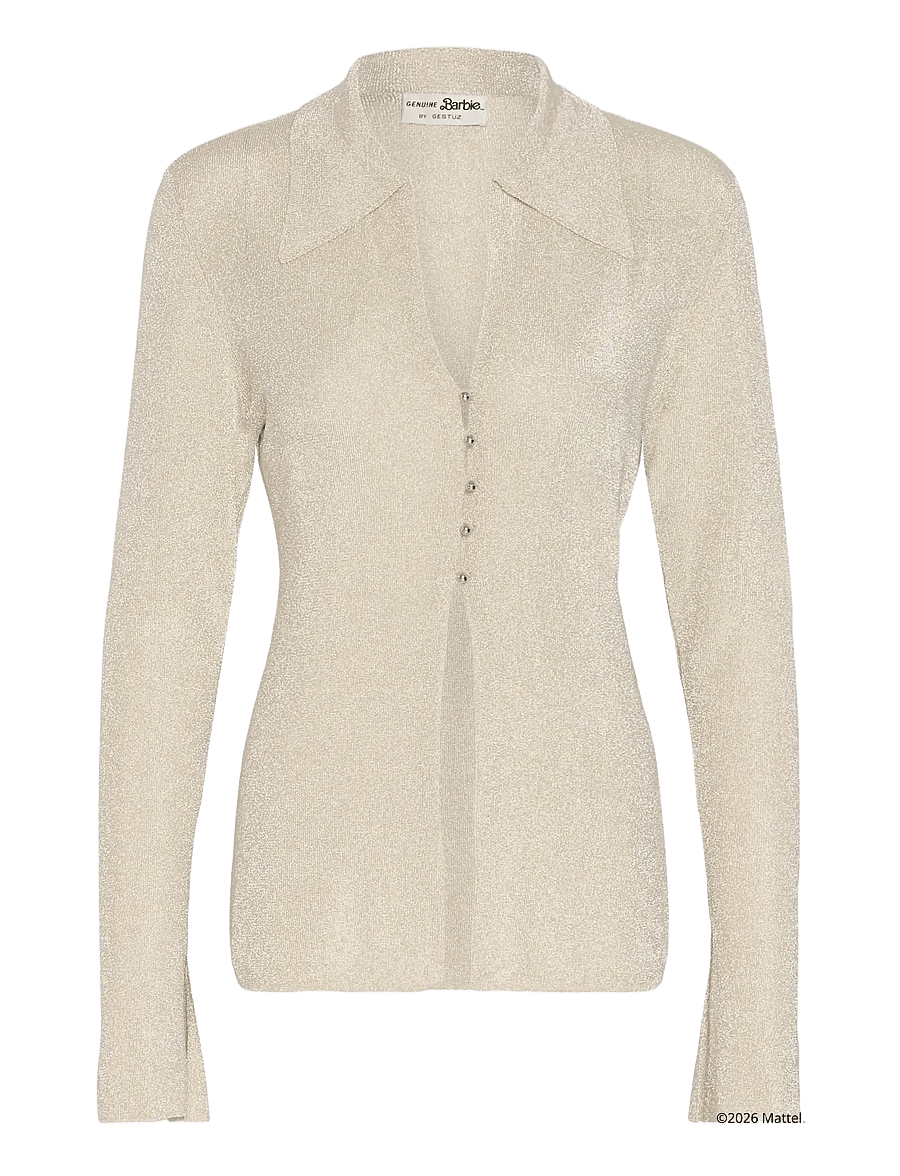 Gestuz - BXGgruth shirt - langerma skyrtur - champagne silver - 1
