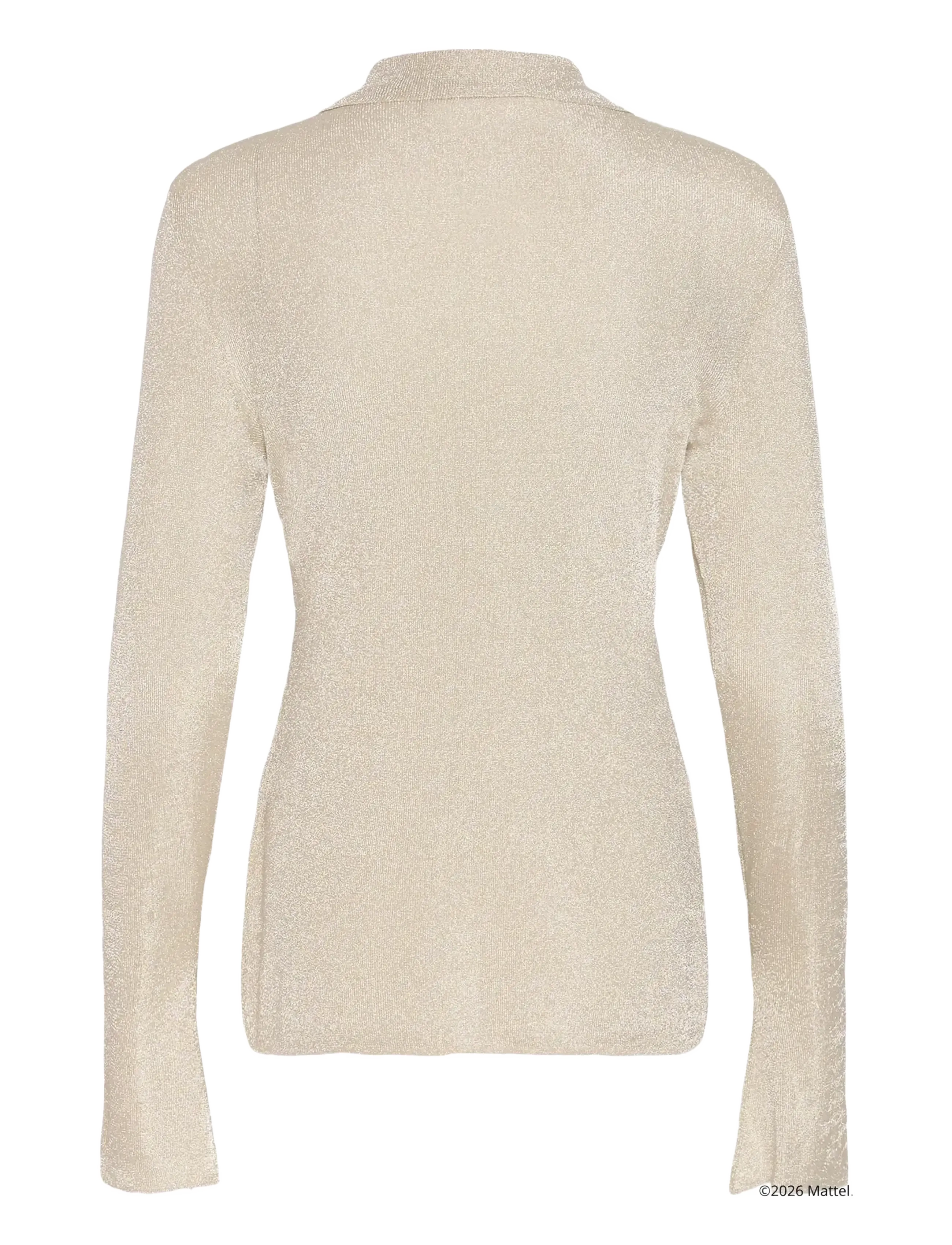 Gestuz - BXGgruth shirt - langerma skyrtur - champagne silver - 2