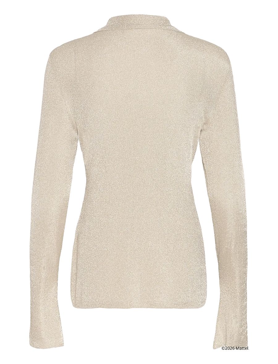 Gestuz - BXGgruth shirt - langerma skyrtur - champagne silver - 2