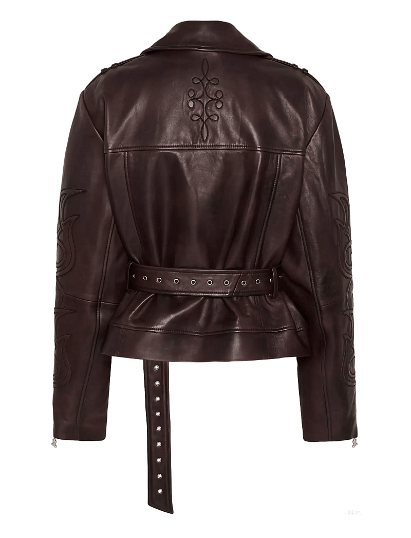Gestuz - BXGken biker jacket - forårsjakker - dark burgundy - 2