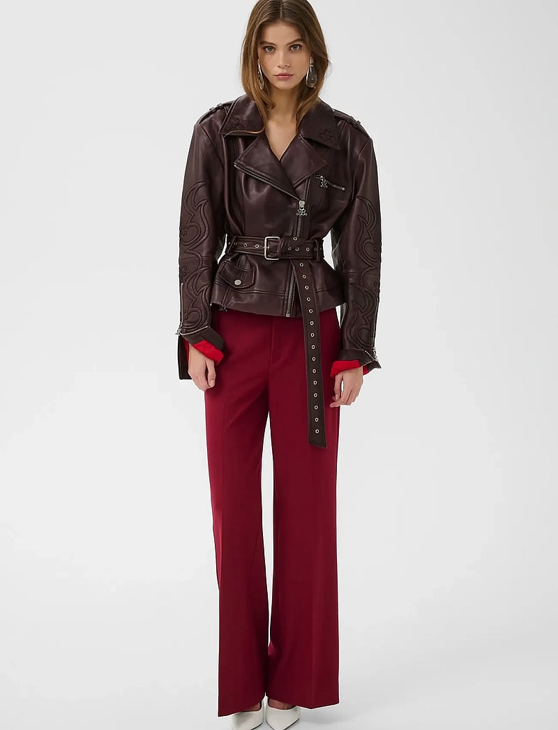 Gestuz - BXGken biker jacket - forårsjakker - dark burgundy - 3