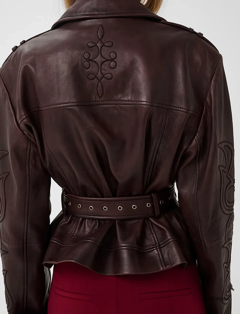 Gestuz - BXGken biker jacket - forårsjakker - dark burgundy - 5