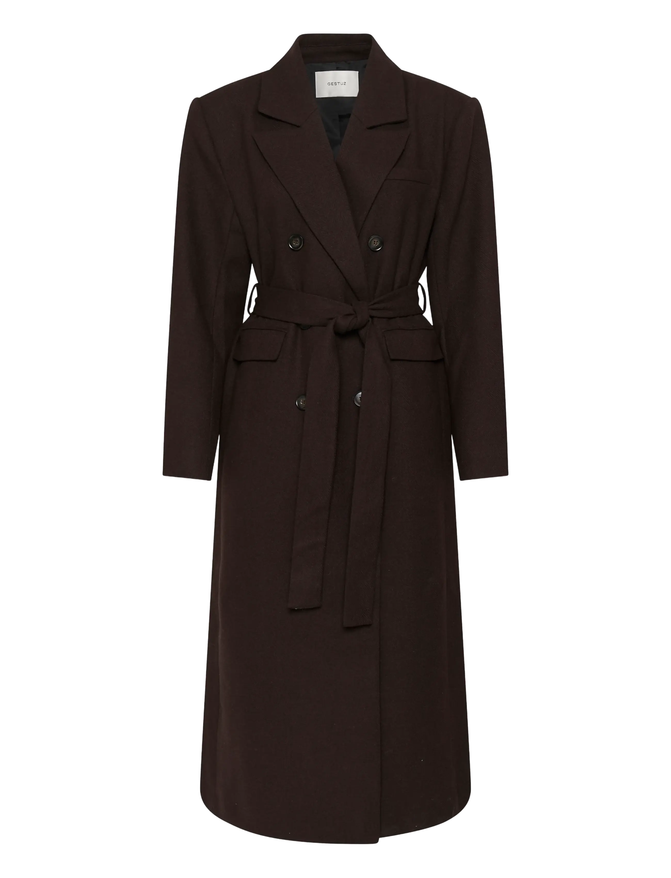 Gestuz GZvenja long coat - Jackets & Coats - GANACHE / brown