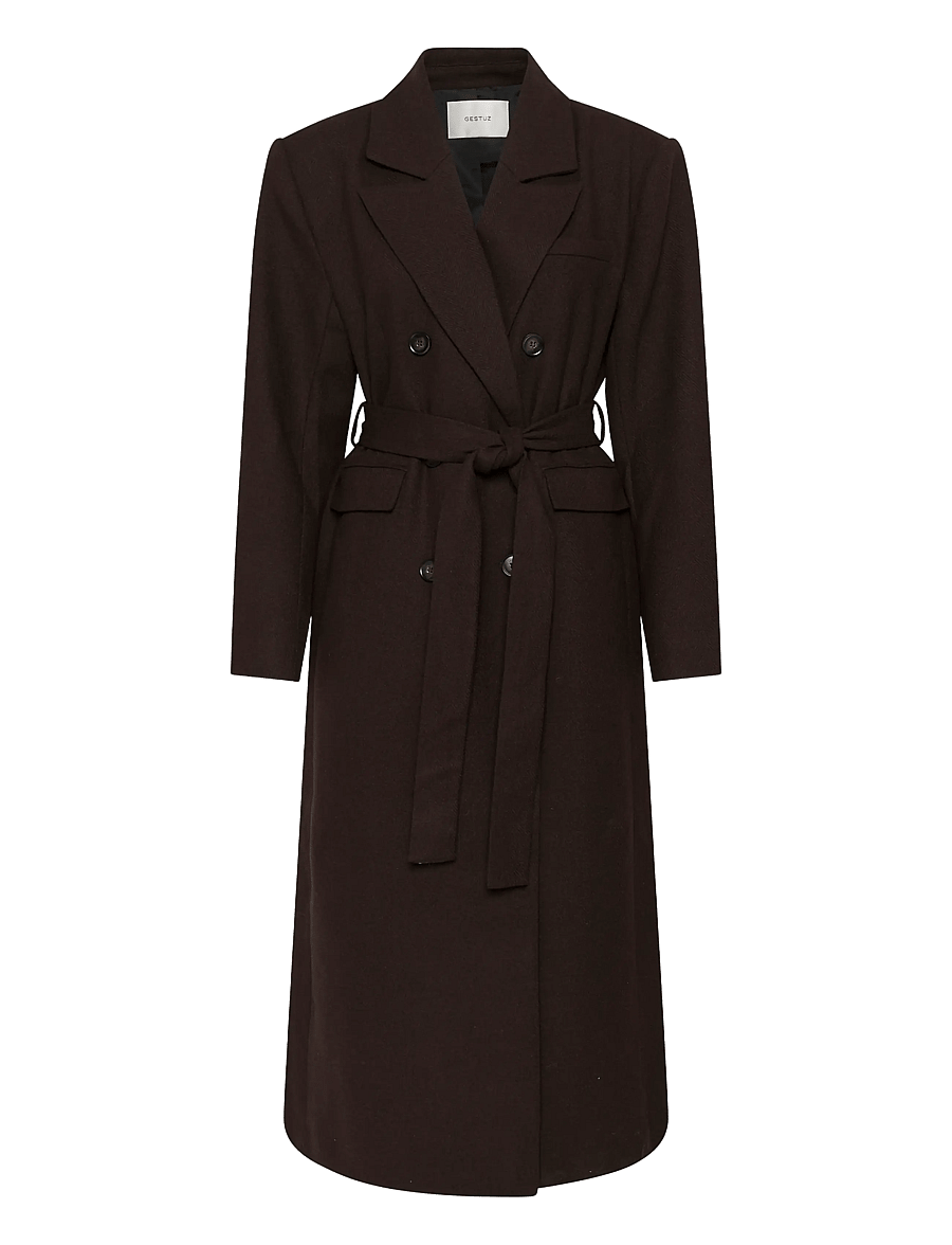 Gestuz - GZvenja long coat - winter jackets - ganache - 0