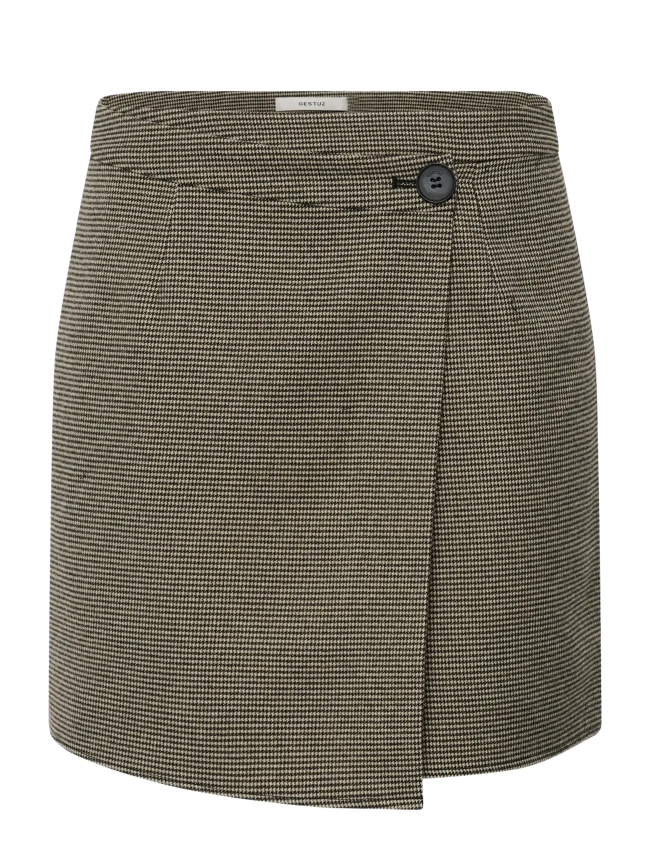 Gestuz - GZcasia HW skirt - black and white houndstooth - 1