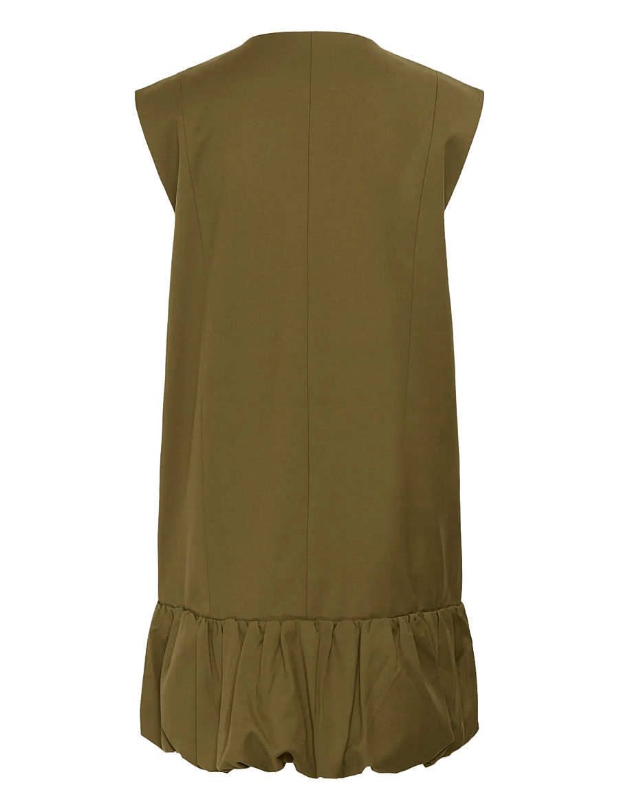 Gestuz - GZolivia dress - minikleidid - military olive - 2