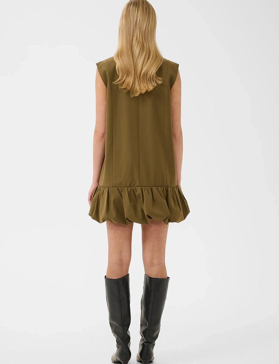 Gestuz - GZolivia dress - minikleidid - military olive - 4
