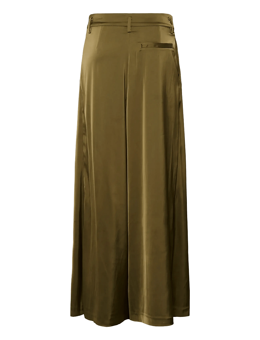 Gestuz - GZcerina HW pants - wide leg trousers - military olive - 2