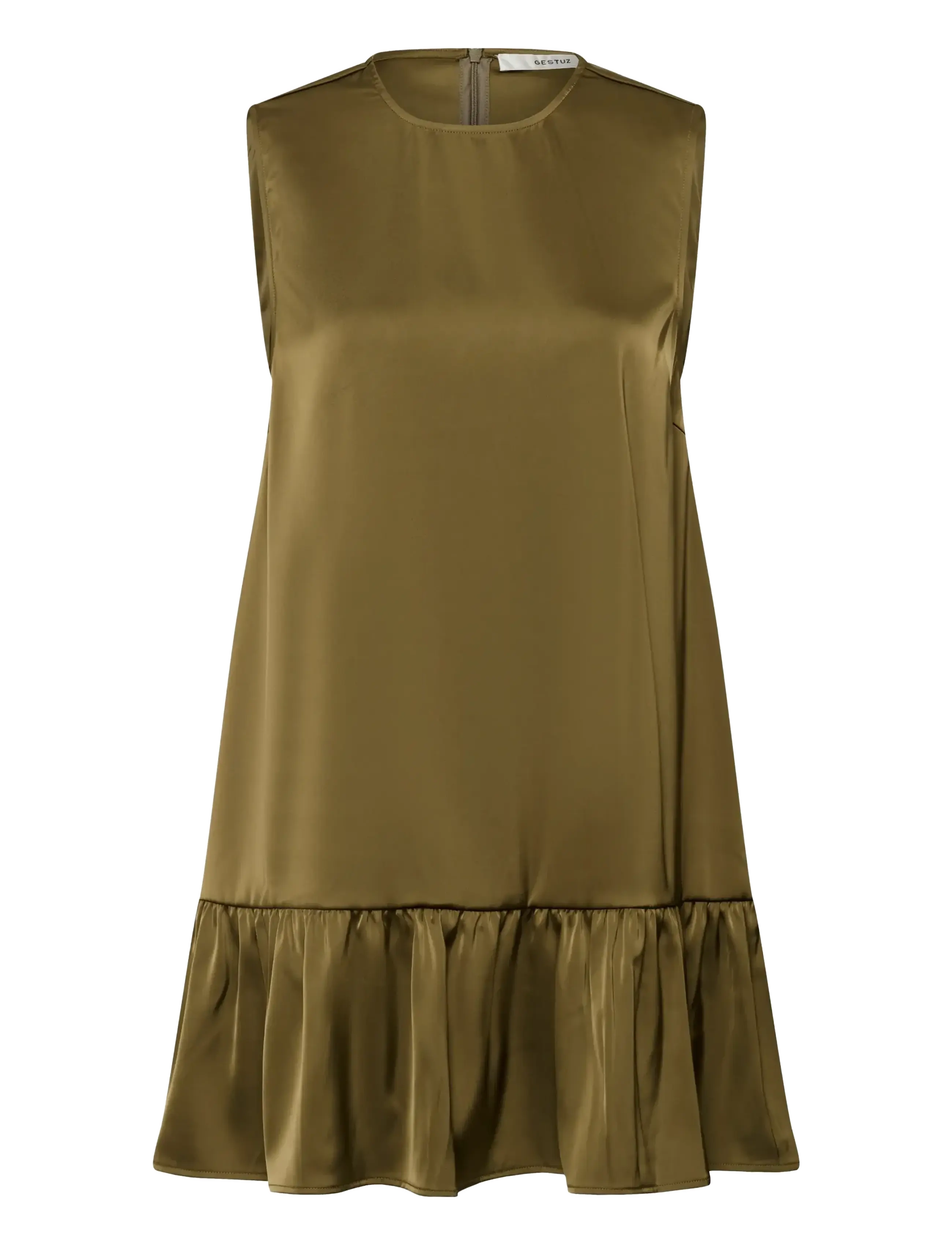 Gestuz - GZcerina SL short dress - korte kjoler - military olive - 1
