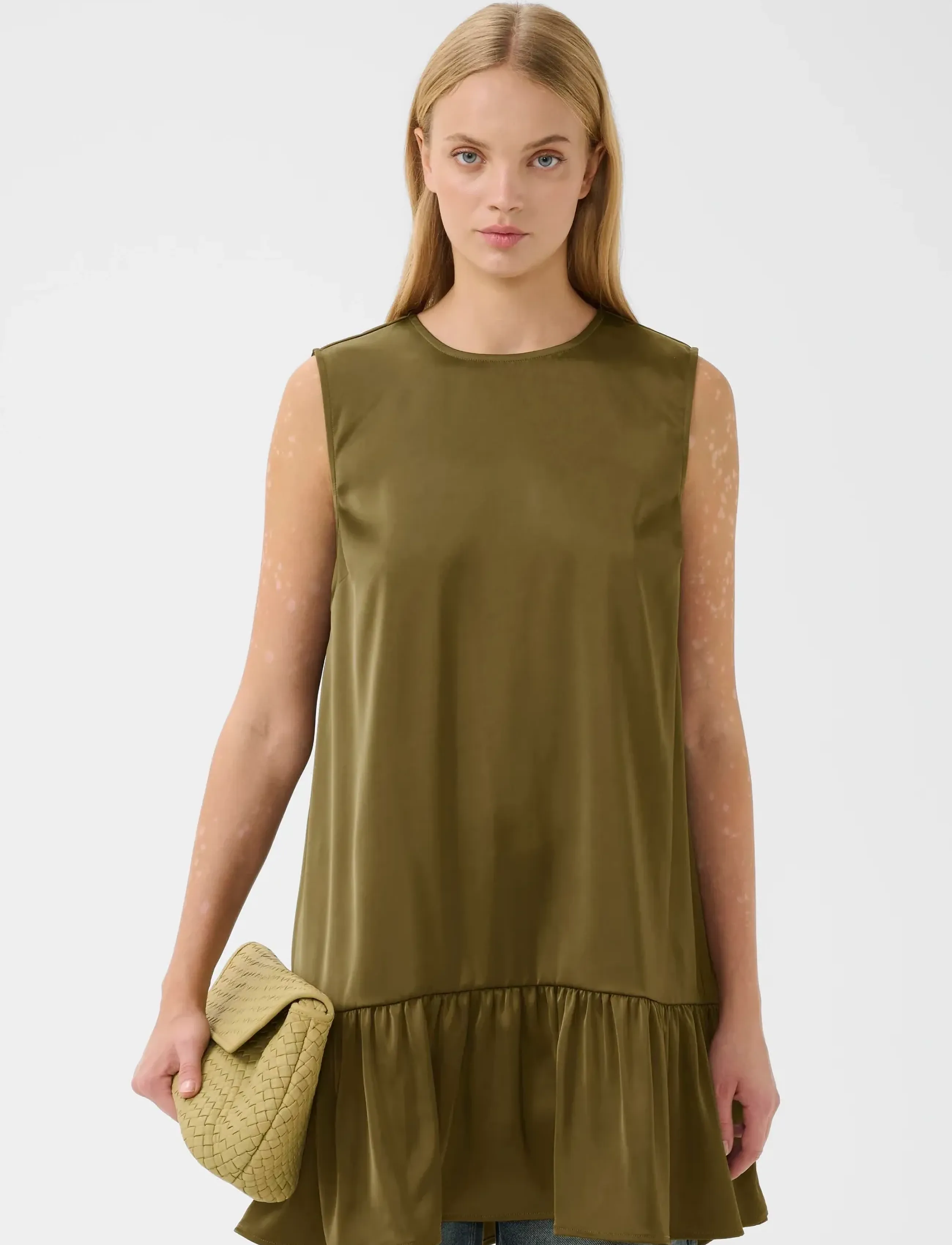 Gestuz GZcerina SL short dress - Kjoler - MILITARY OLIVE / khaki/green