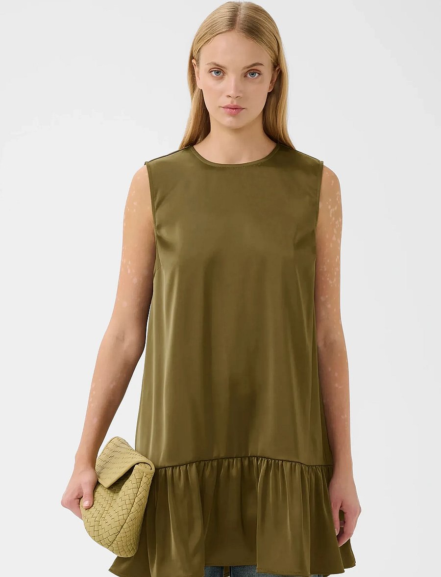 Gestuz - GZcerina SL short dress - korte kjoler - military olive - 0