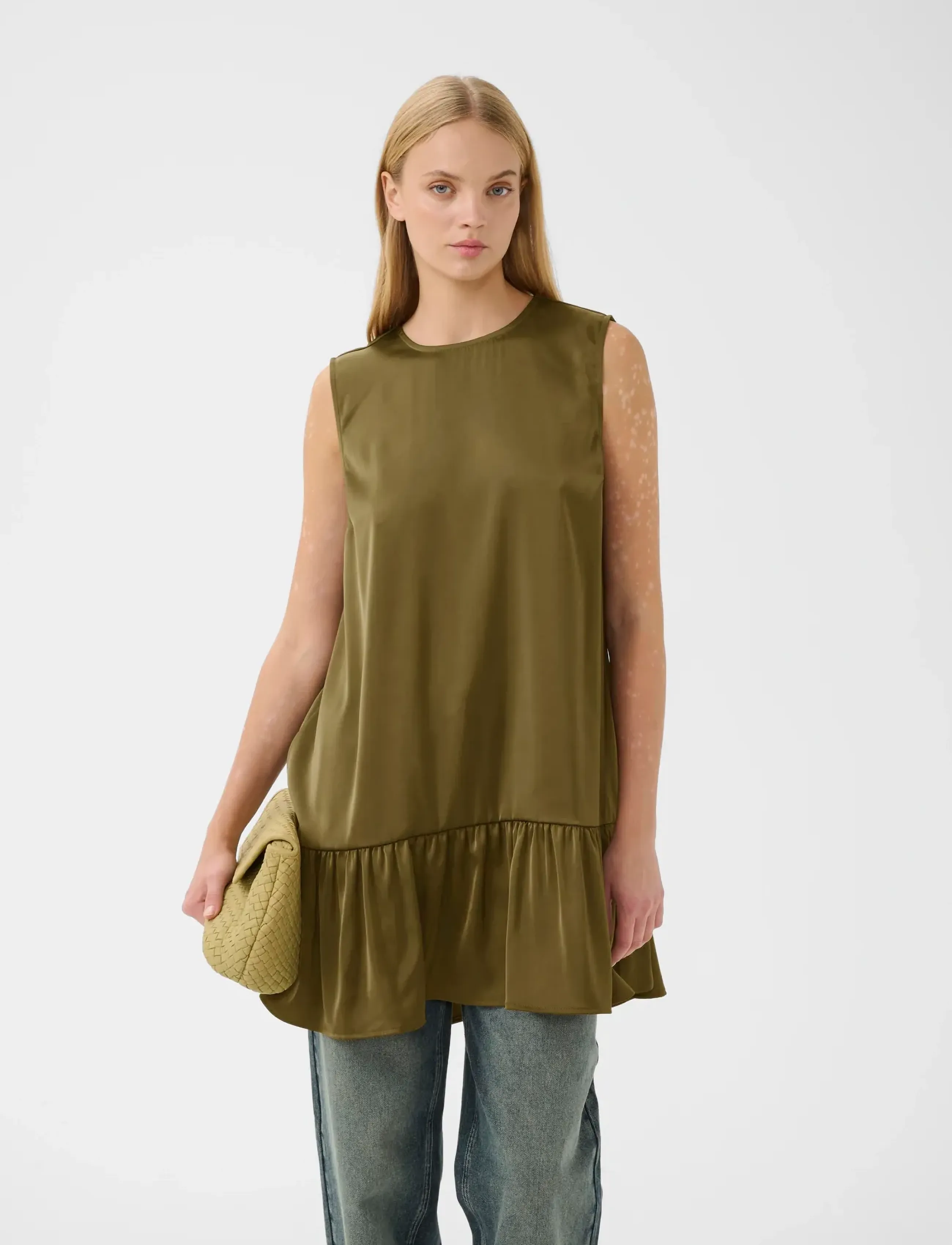 Gestuz - GZcerina SL short dress - korte kjoler - military olive - 5