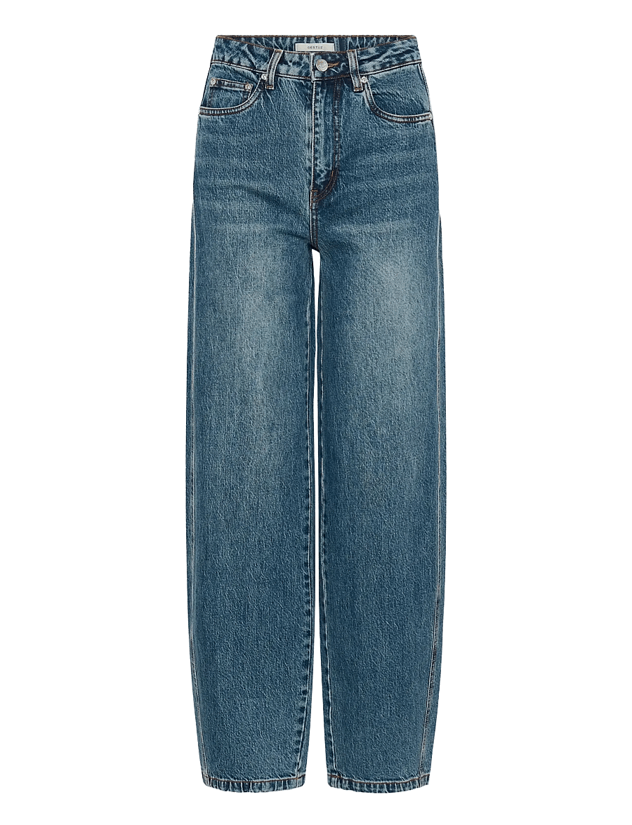 Gestuz - GZmelu HW barrel jeans - barrel jeans - classic mid blue wash - 1