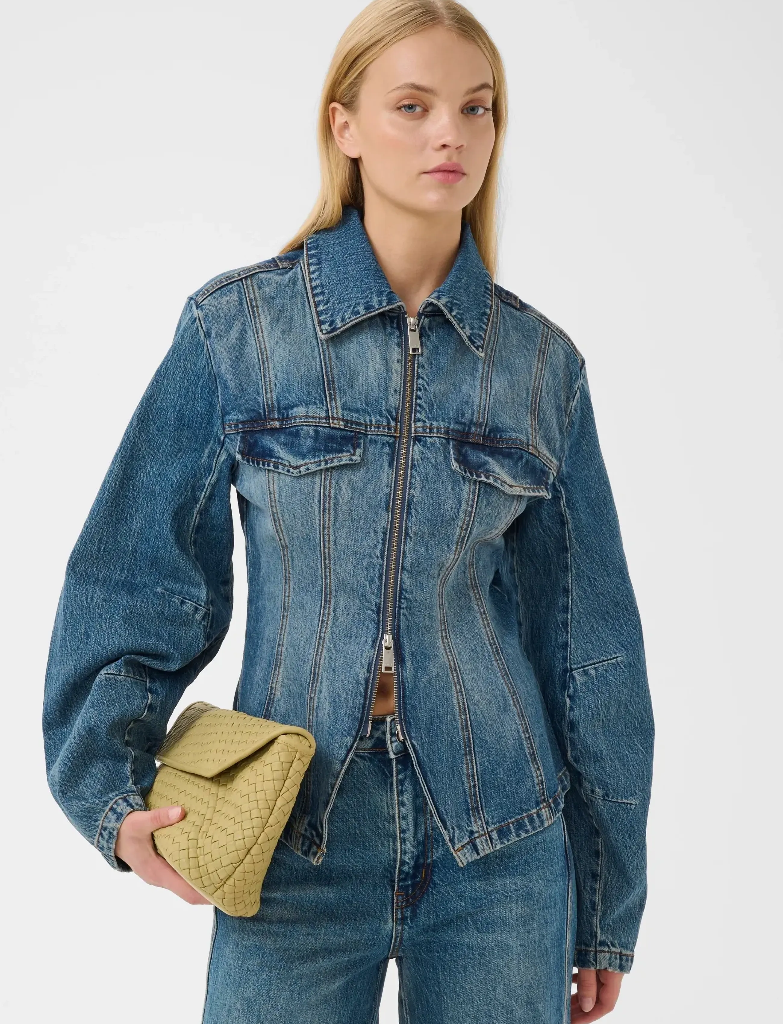 Gestuz GZmelu jacket - Vårjackor - CLASSIC MID BLUE WASH / blue