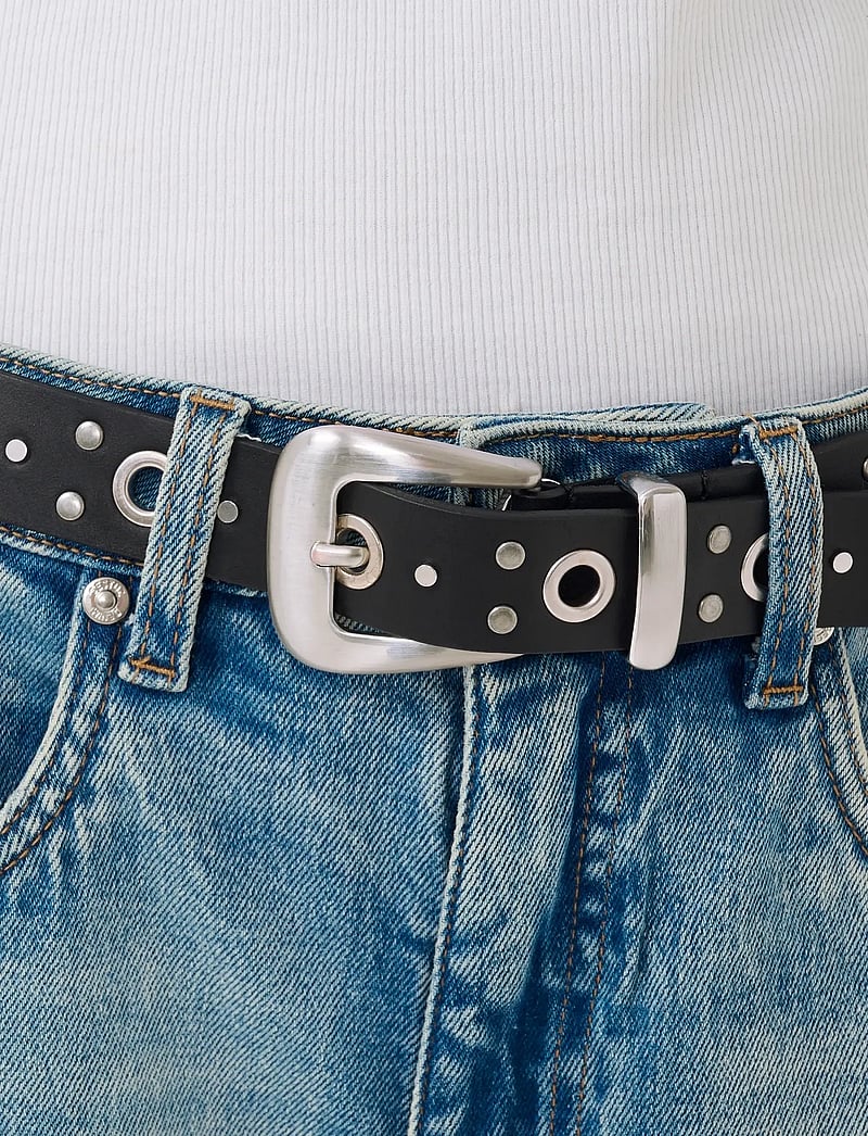 Gestuz - GZnitzy belt - læderbælter - black - 3