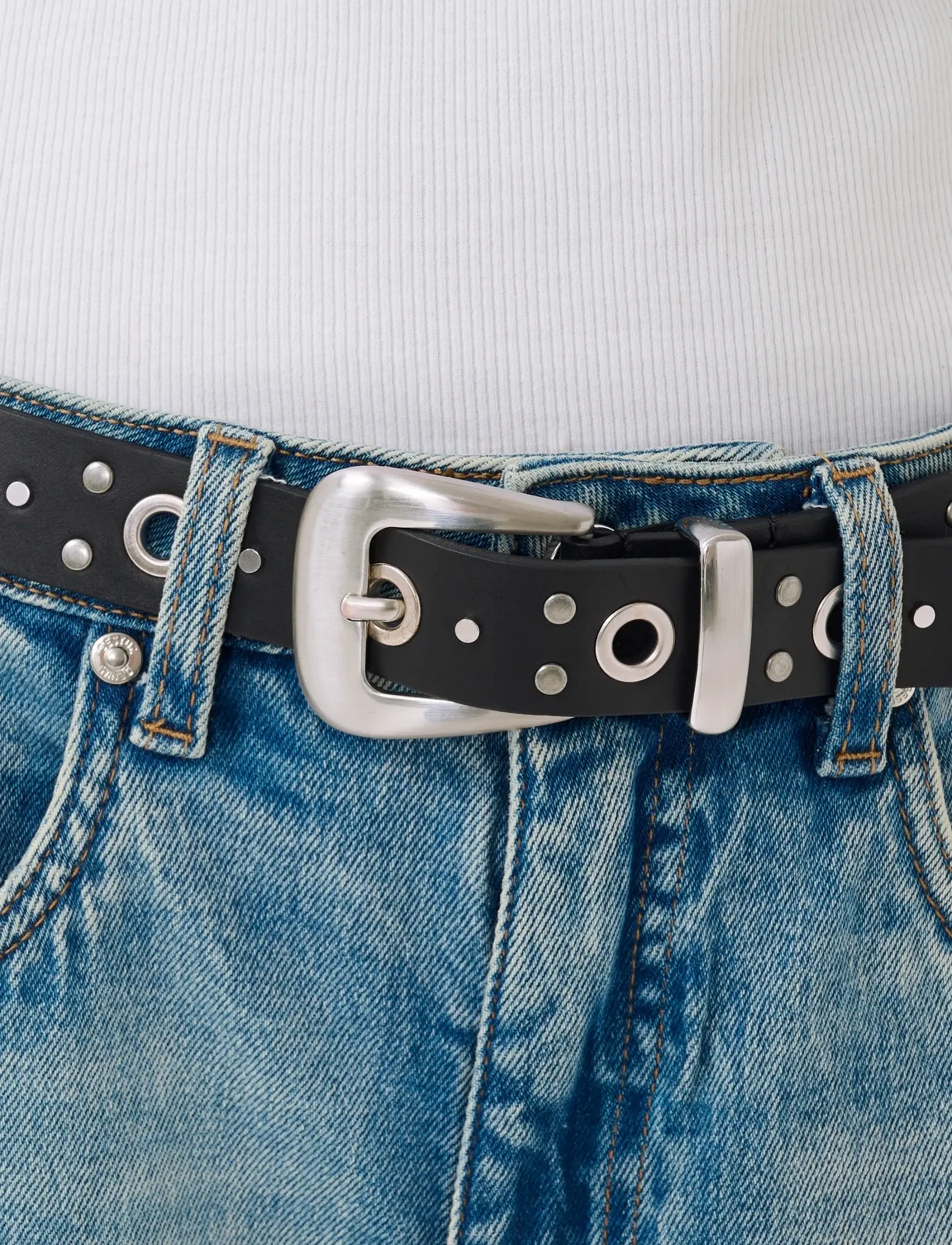 Gestuz - GZnitzy belt - nahkrihmad - black - 3