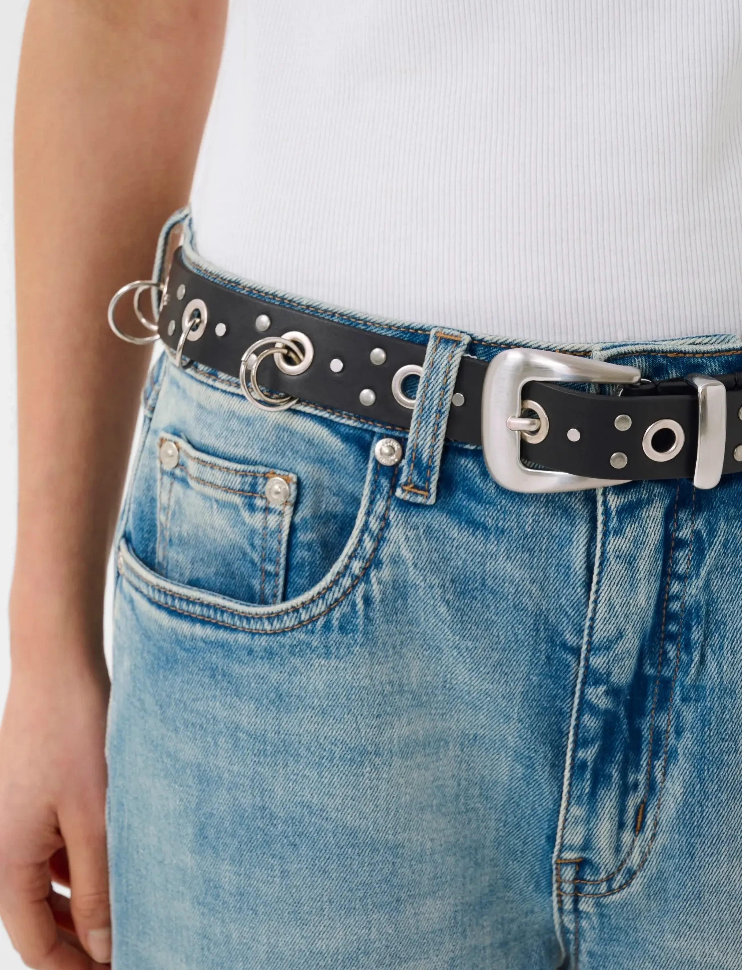 Gestuz - GZnitzy belt - nahkrihmad - black - 4