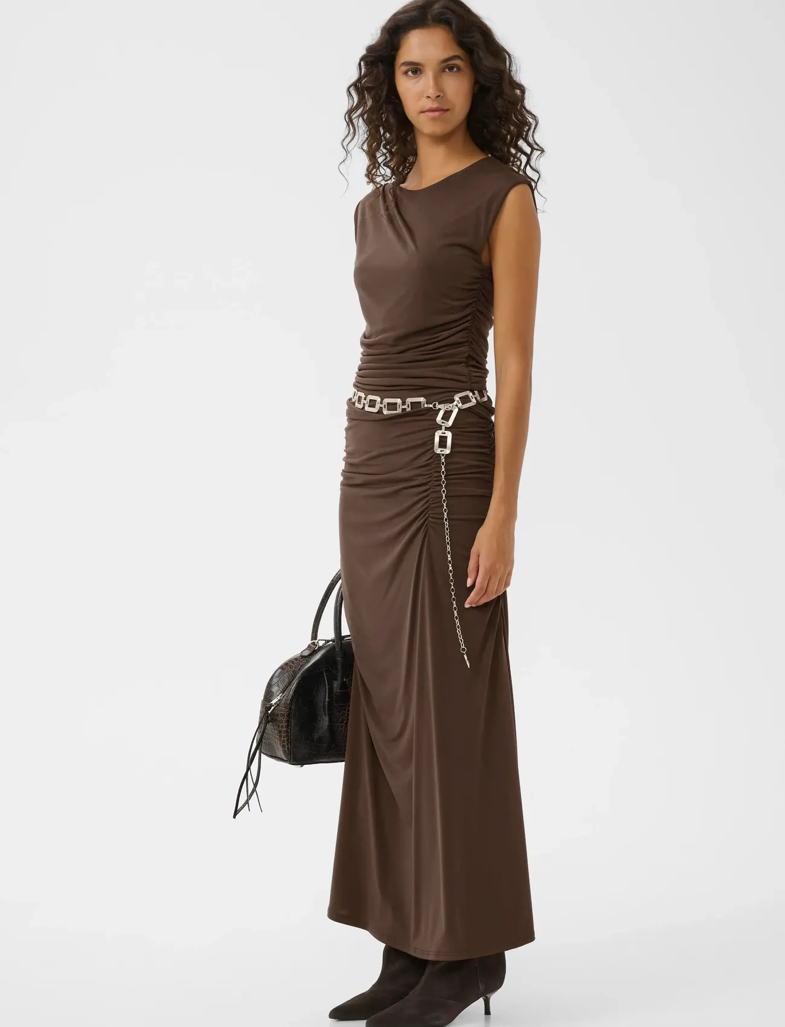 Gestuz Gzsaily Top, XS, Brown, T-Shirts & Toppe > Uden Ærmer, Dame