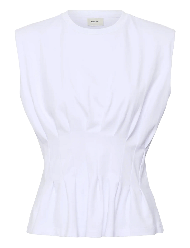 Gestuz - GZinez sl tee - tanktops - bright white - 1