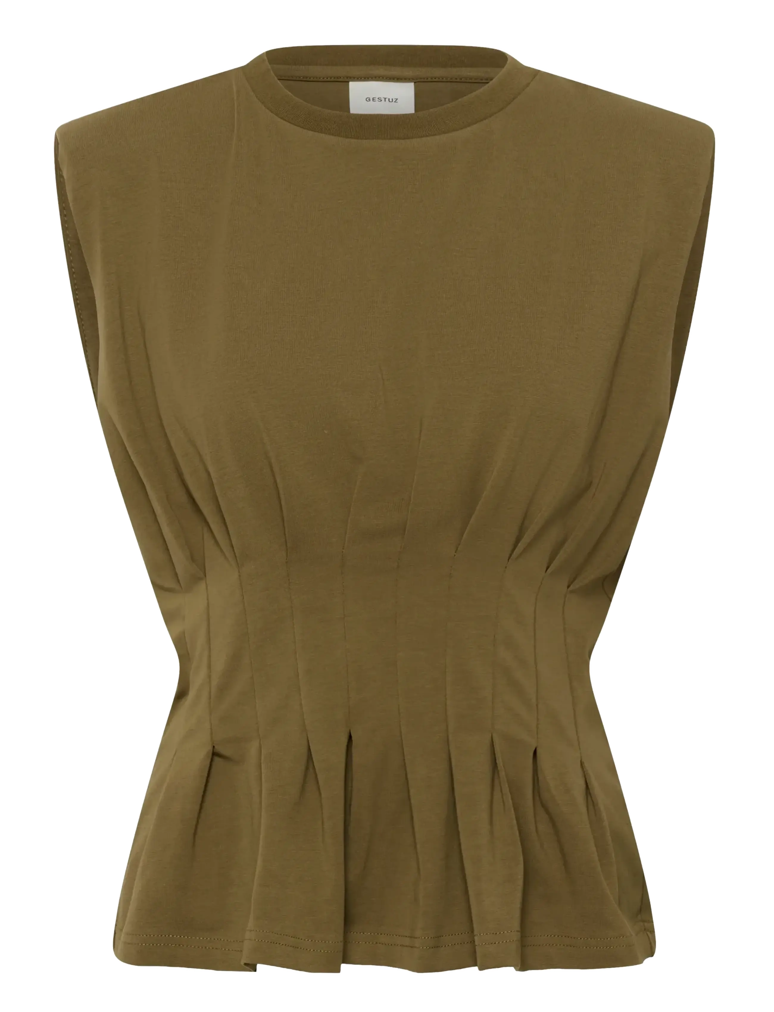 Gestuz GZinez sl tee - T-Shirts & Tops - MILITARY OLIVE / khaki/green