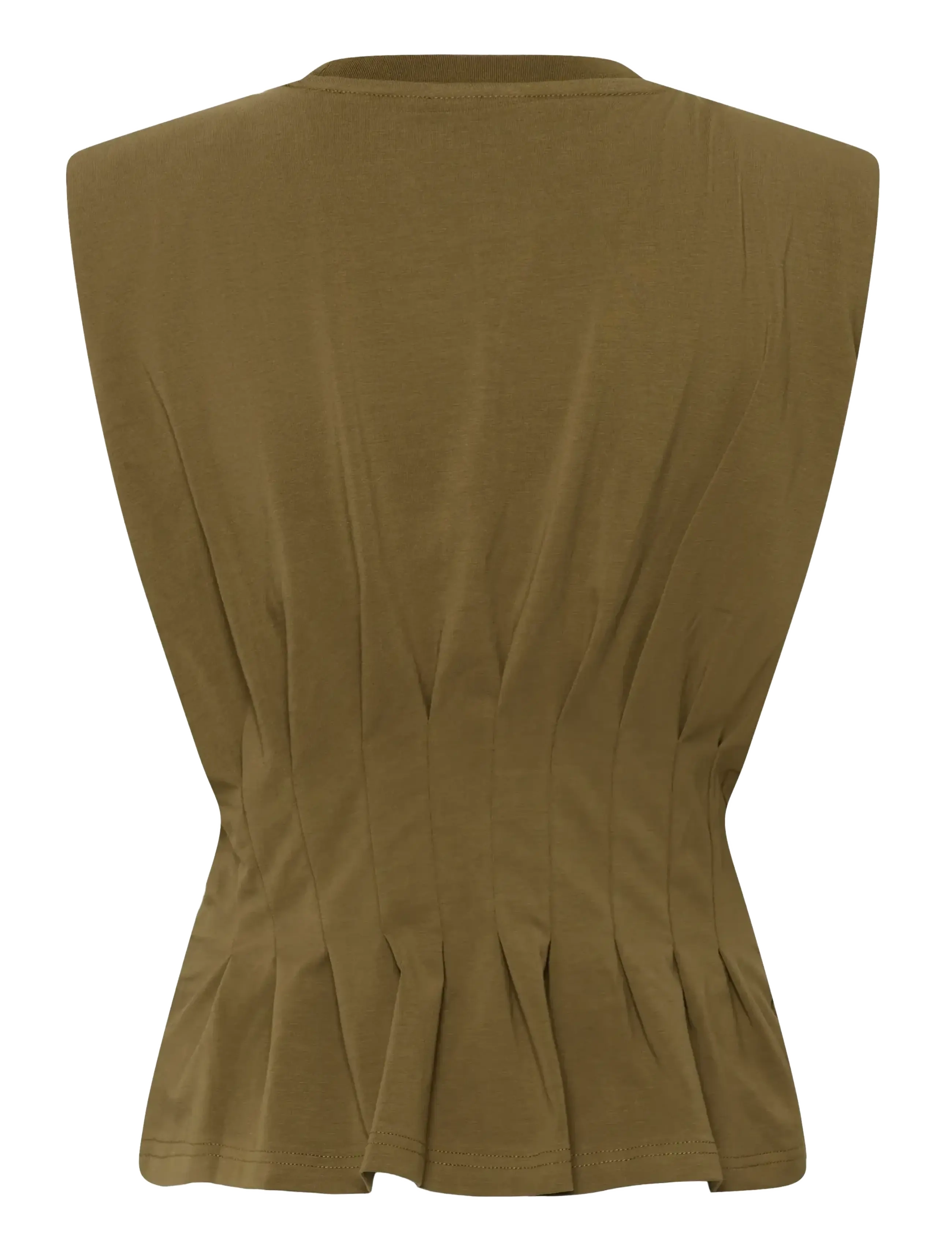 Gestuz - GZinez sl tee - topi bez piedurknēm - military olive - 2