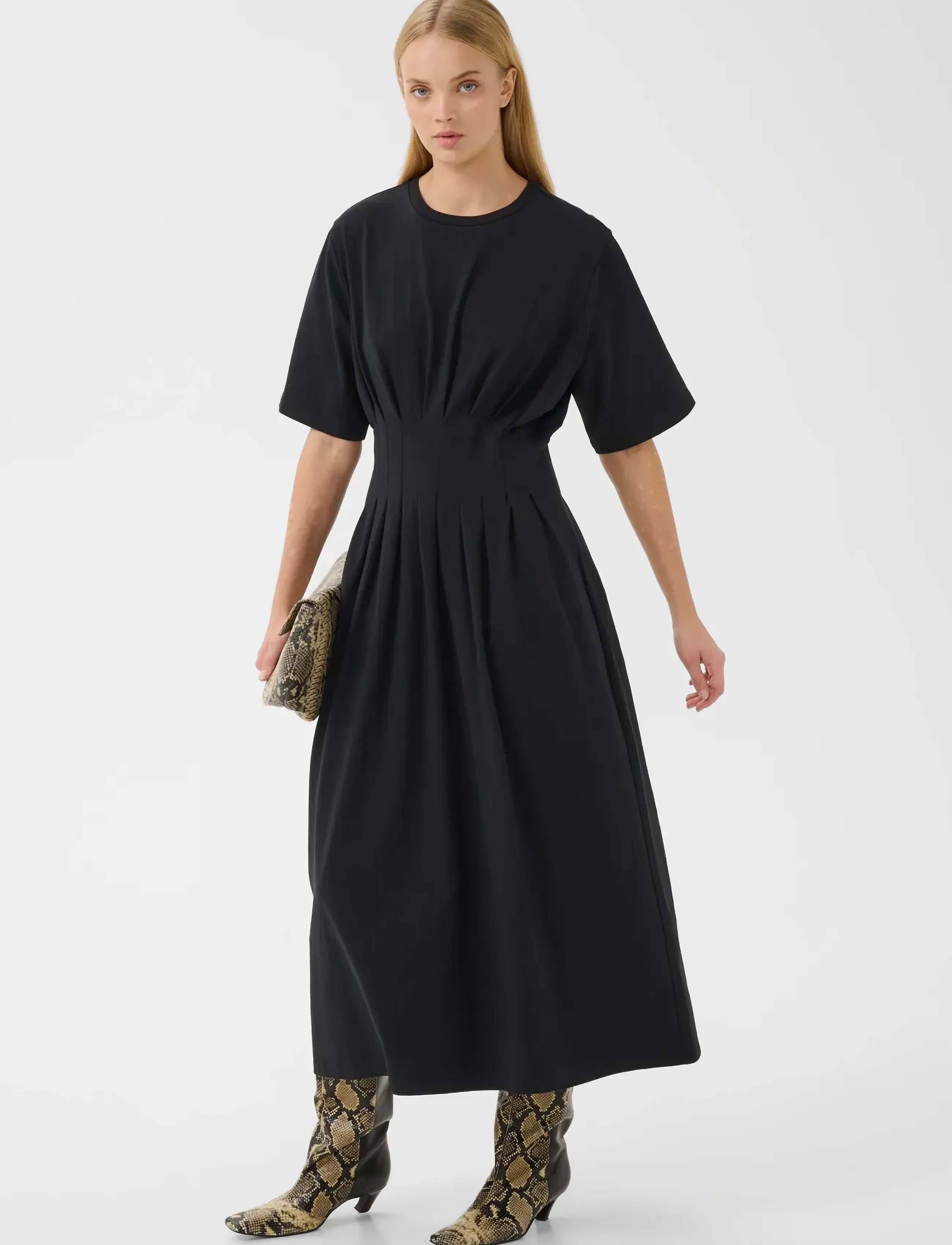 Gestuz GZinez long dress - Kleider - BLACK / black