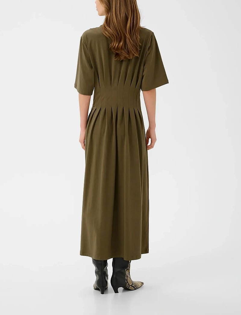 Gestuz - GZinez long dress - sommerkjoler - military olive - 4