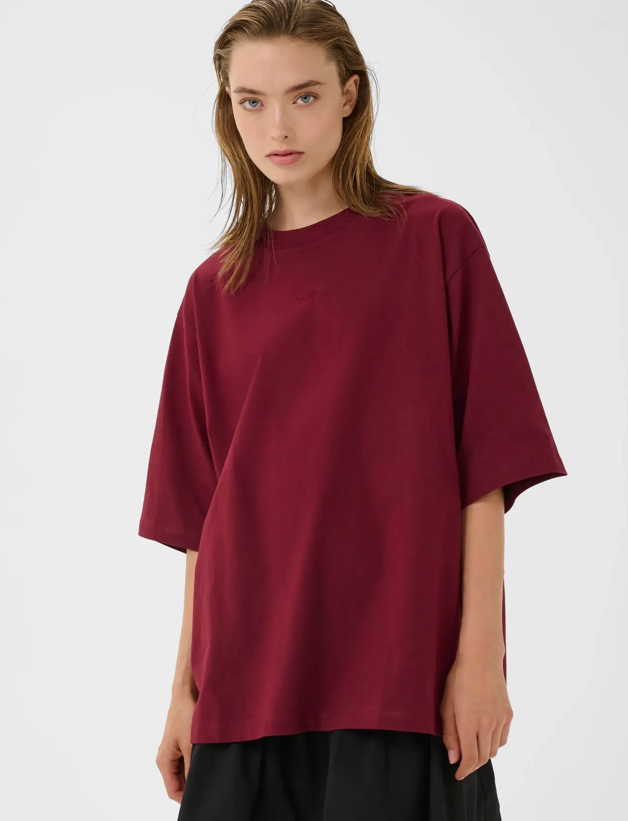 Gestuz GZtimune tee - T-Shirts & Tops - CABERNET / burgundy