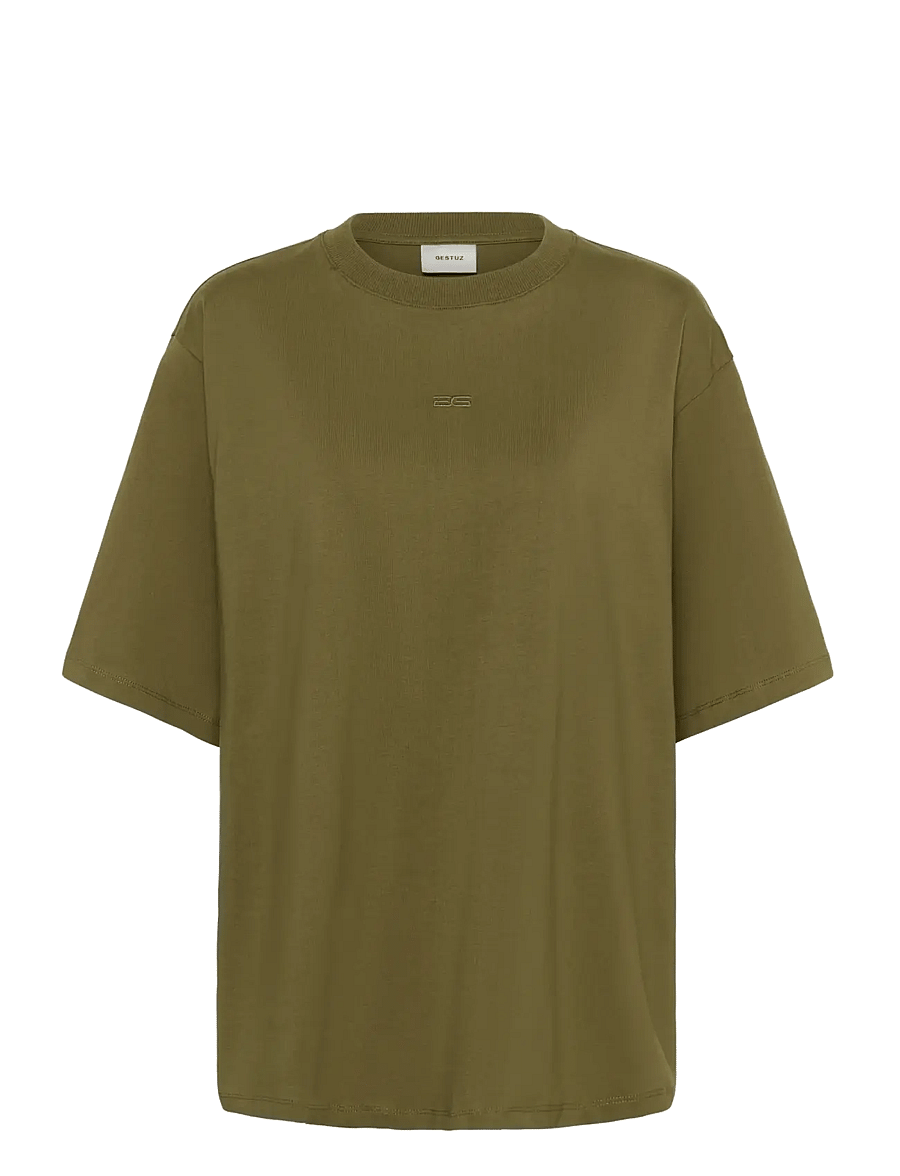 Gestuz - GZtimune tee - t-shirts - military olive - 1