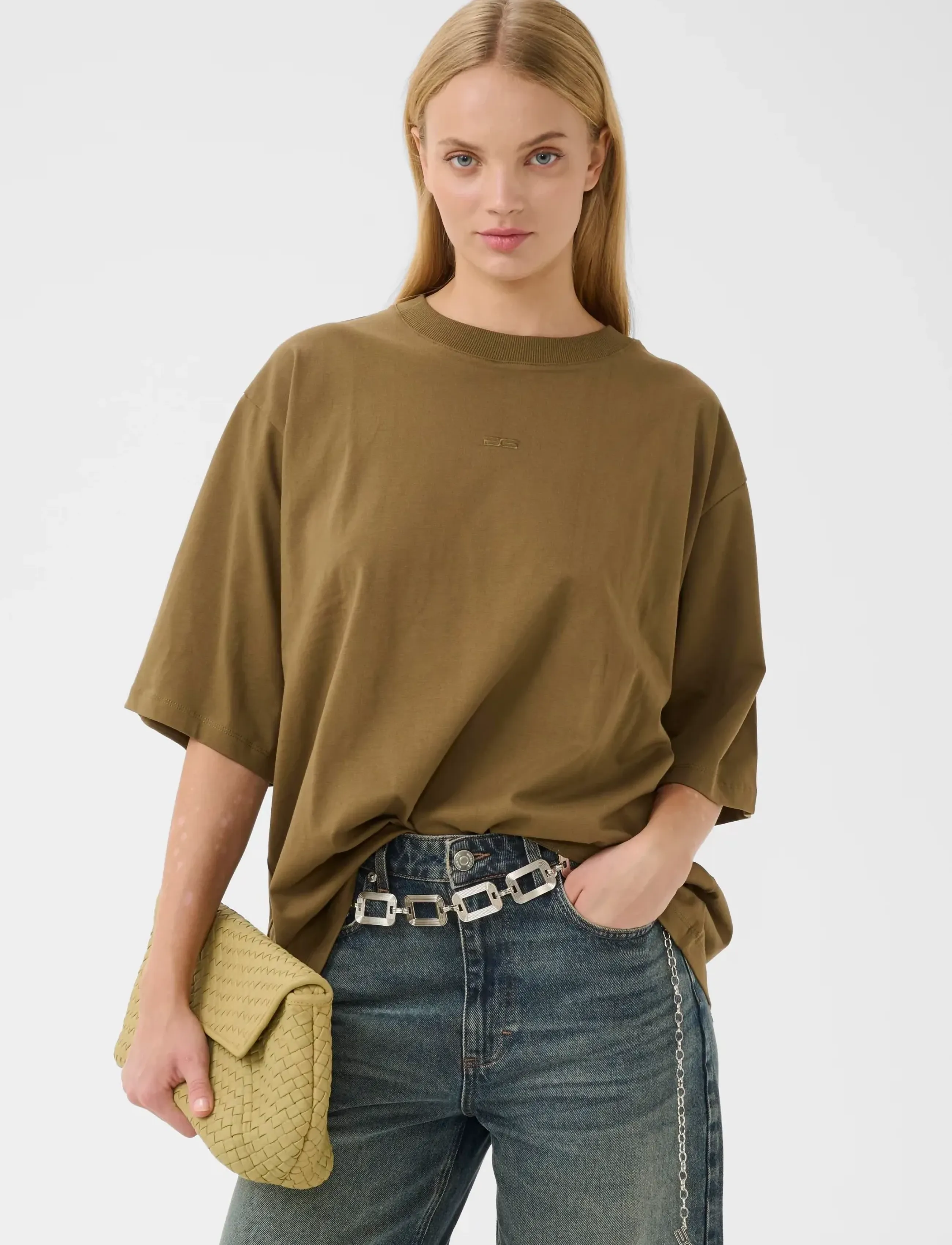 Gestuz Gztimune Tee, M, T-shirts & Oberteile, Khakigrün - Short-sleeved, Frauen