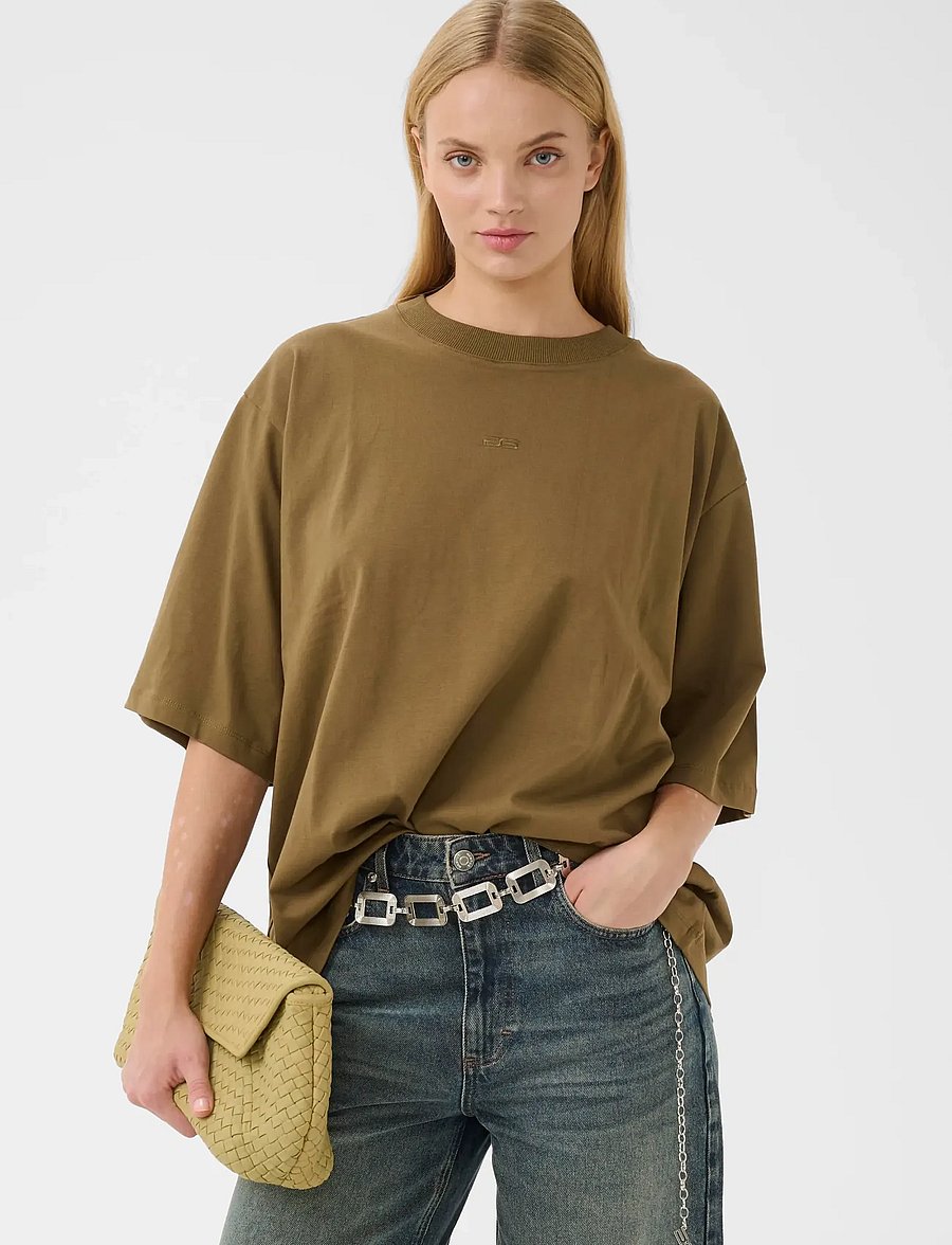 Gestuz - GZtimune tee - t-shirts - military olive - 0