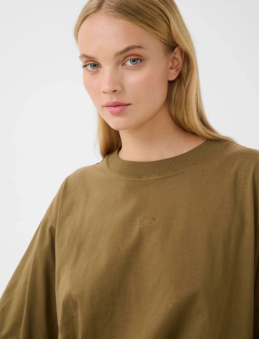 Gestuz - GZtimune tee - t-shirts - military olive - 5
