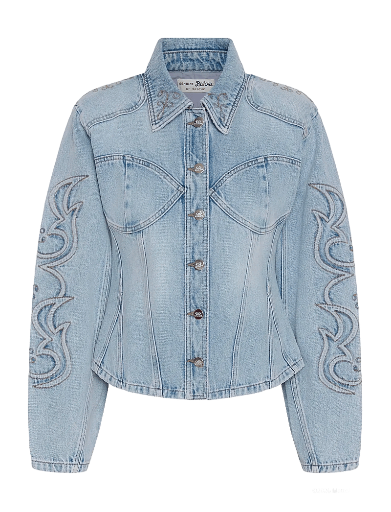 Gestuz - BXGstacie jacket - frühlingsjacken - vintage blue denim - 1