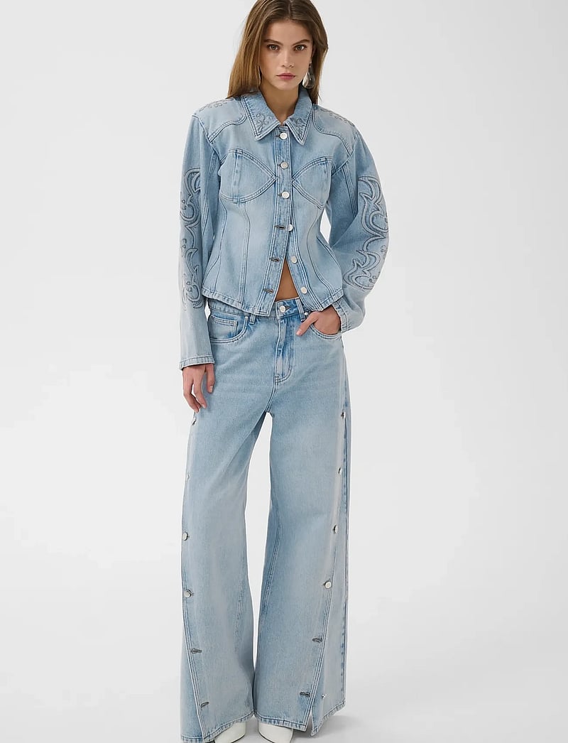 Gestuz - BXGstacie jacket - frühlingsjacken - vintage blue denim - 3