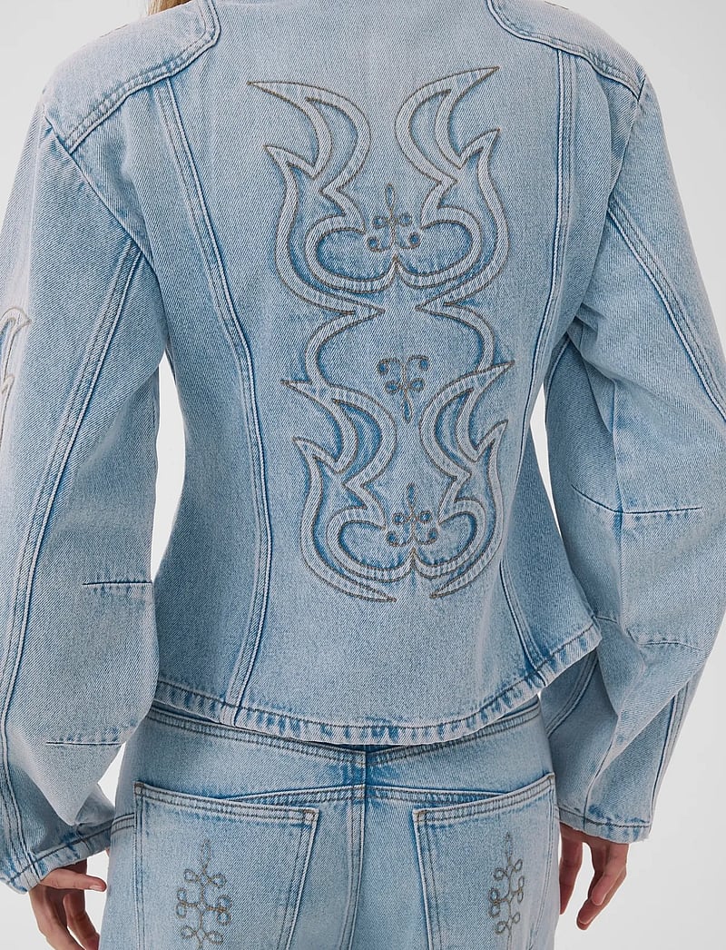 Gestuz - BXGstacie jacket - frühlingsjacken - vintage blue denim - 5