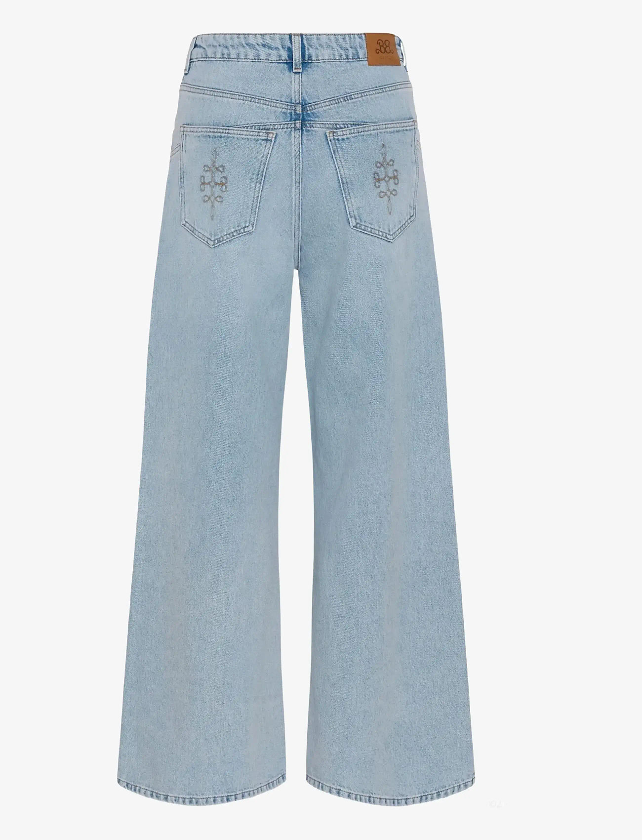 Gestuz - BXGstacie HW wide jeans - brede jeans - vintage blue denim - 2