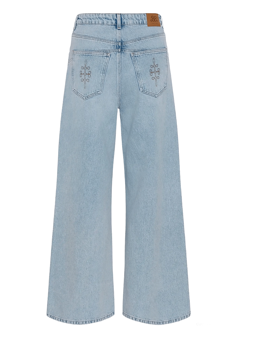 Gestuz - BXGstacie HW wide jeans - laia säärega teksad - vintage blue denim - 2