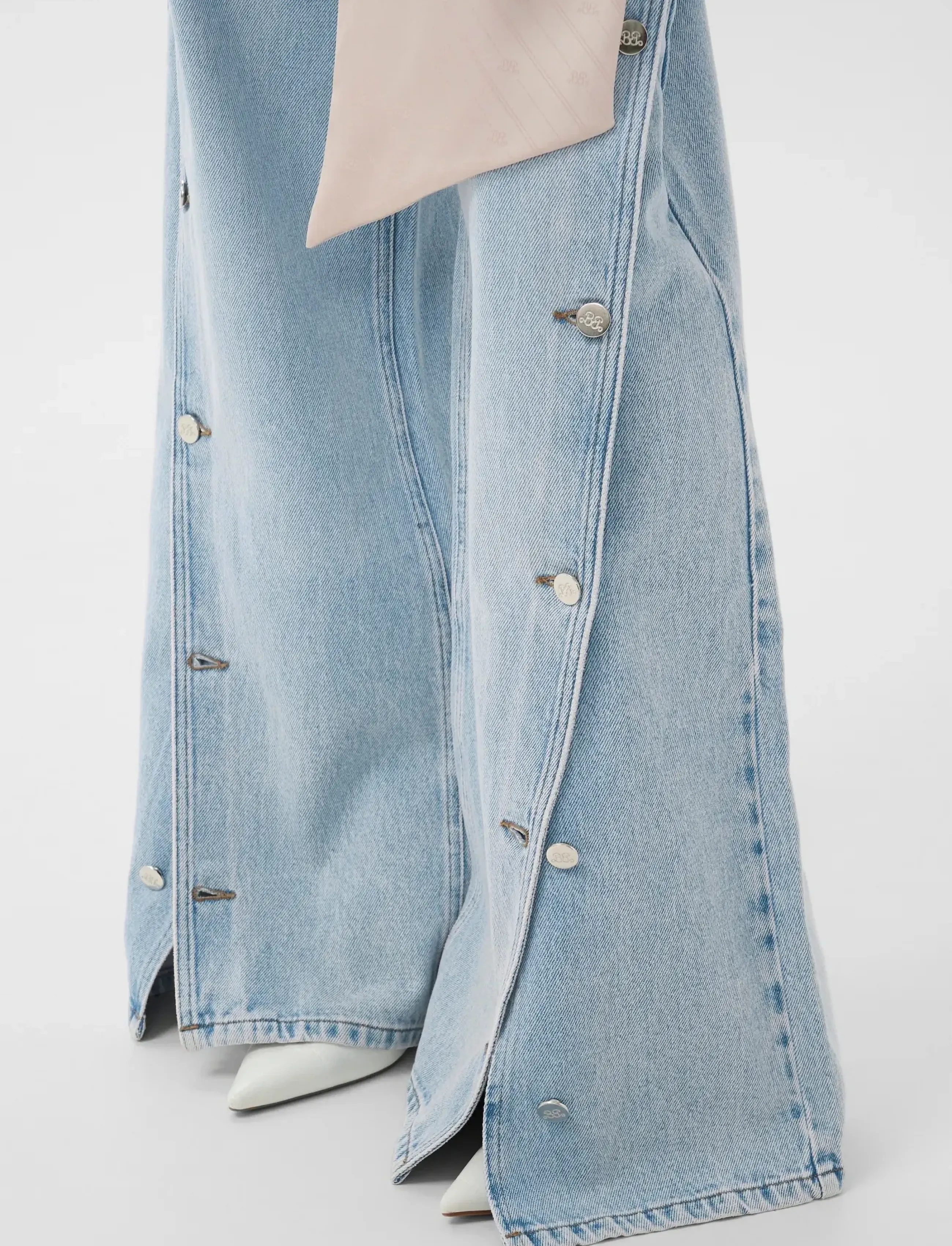Gestuz - BXGstacie HW wide jeans - laia säärega teksad - vintage blue denim - 5